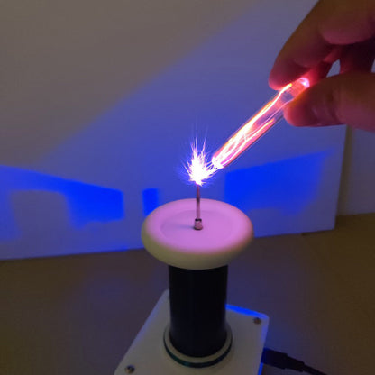 Plasma Audio Tesla Coil with Wireless Power Experiment and Creative Lighting Effects Engine Models Diyengmod