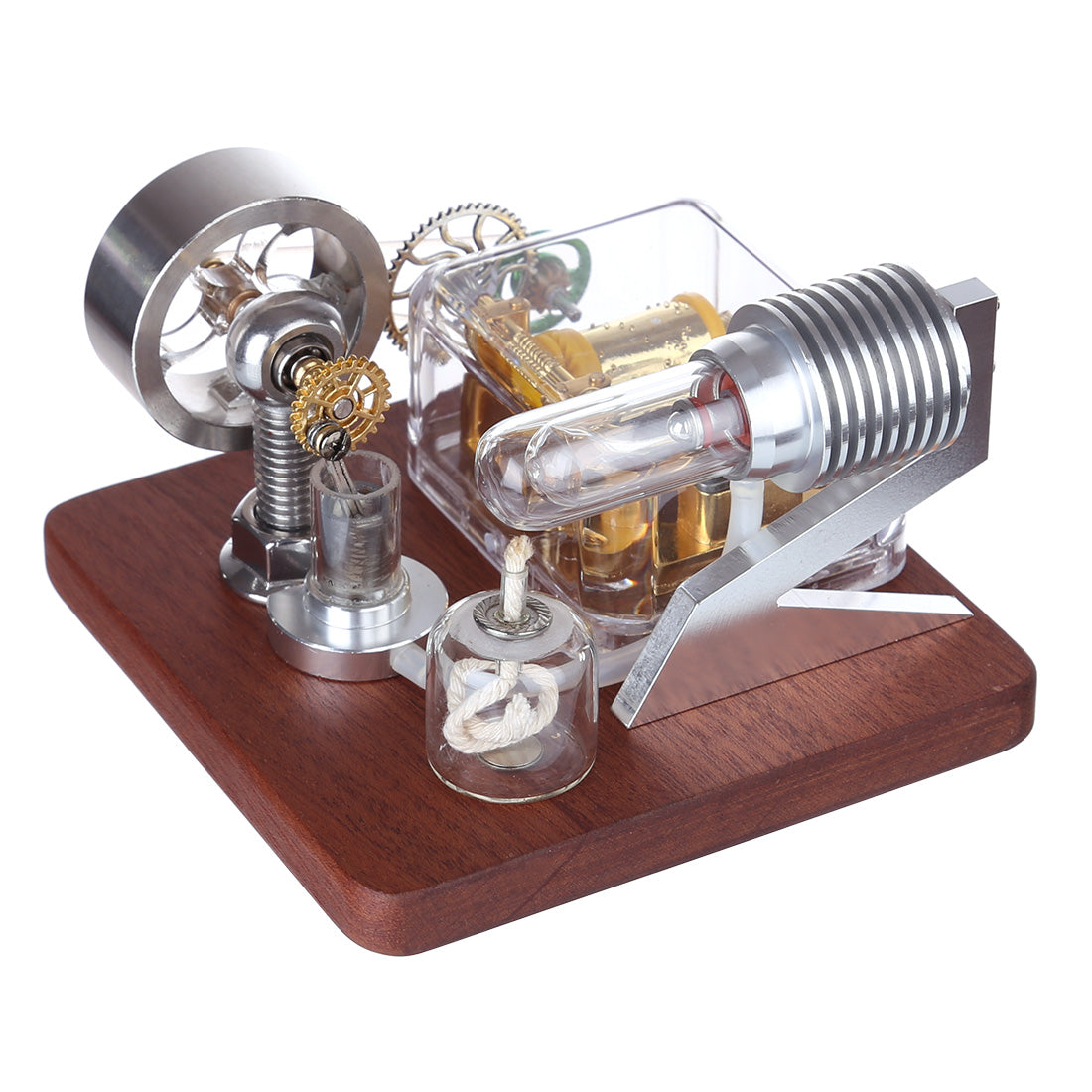 Stirling Engine with Musical Mechanical Box: Unique Science Experiment Toy Stirling Engine Diyengmod