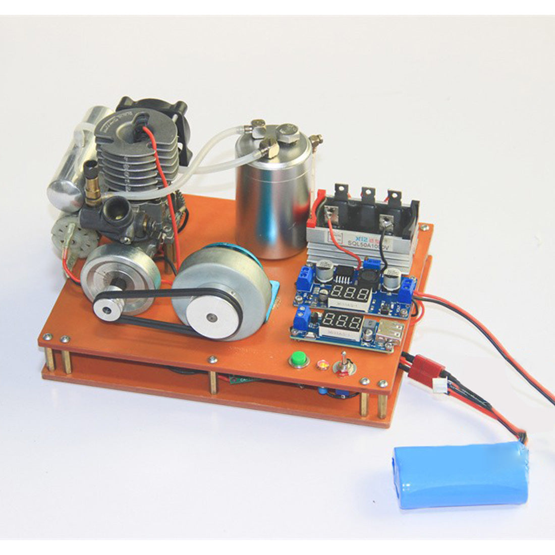 Level 15 DIY Methanol Mini Engine Generator Set with One-Key Start and 12V DC Output Engine Models Diyengmod