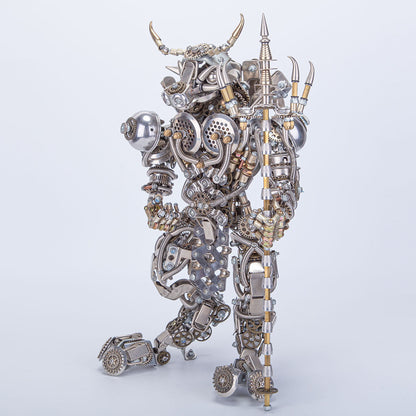 DIY 3D Metal Bull-Headed Man Model - Mechanical Punk Demon Ornament for Creative Assembly 3D Puzzle Model Kit Diyengmod