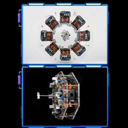 High Power Brushless Motor Science Model with Silicon Steel Core and 8 Circuit Boards Engine Models Diyengmod