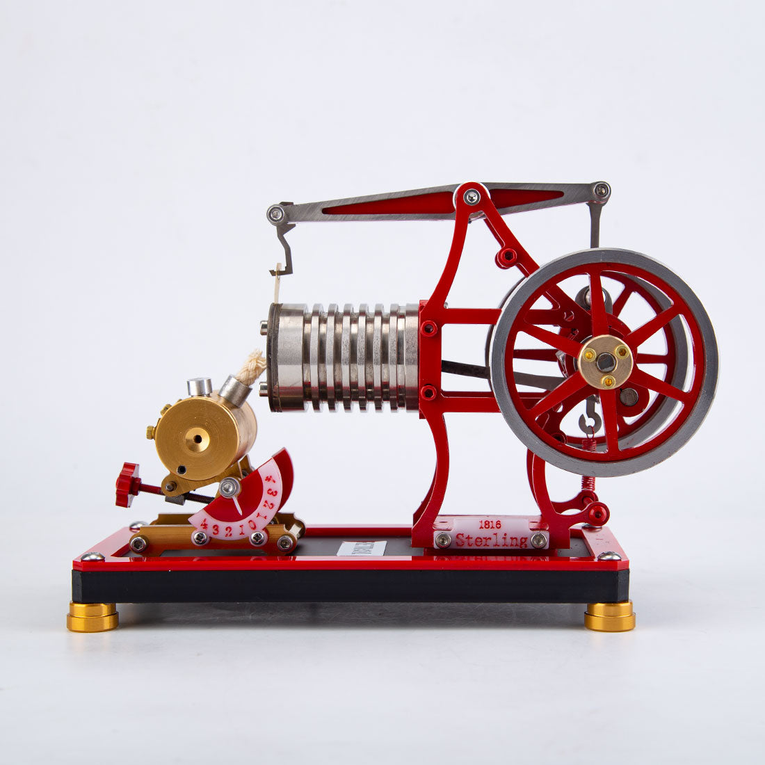 RETROL VE-01 Crossbeam Flame Eater Vacuum Engine Model - Educational External Combustion Toy for Mechanical Enthusiasts Engine Model Diyendmod