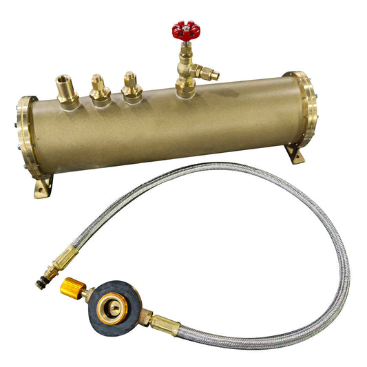 Brass Gas Tank for KACIO WS100L/WS100XL Horizontal Steam Boilers - DIY Engineering Modification Accessories Diyengmod