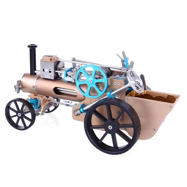 Metal Steam Car Engine DIY Assembly Kit - 272 Piece Gift Set for Collectors Diyengmod