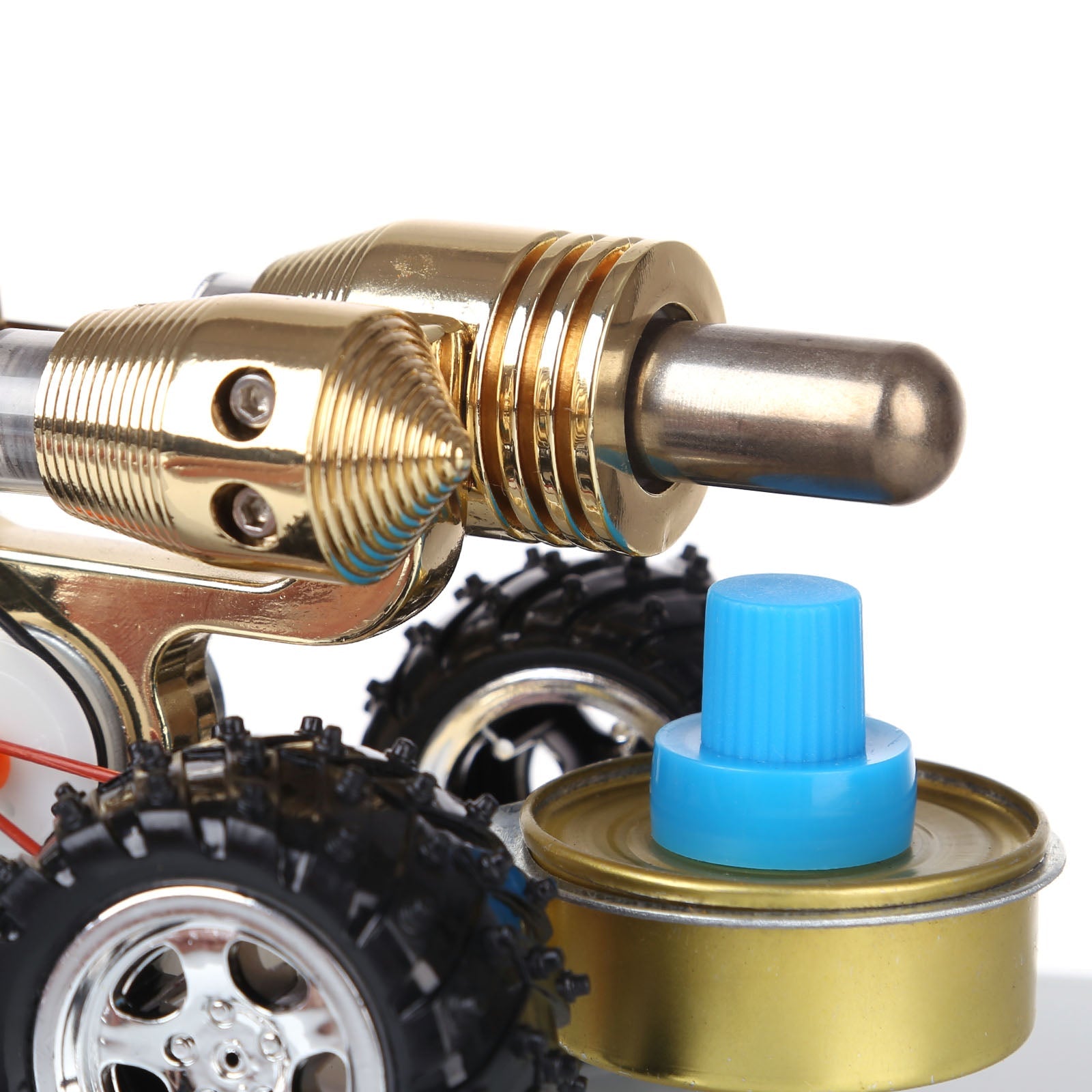 Stirling Engine Educational Toy Car Model - Innovative STEM Vehicle with Creative Design for Science Exploration and Learning Stirling Engine Vehicle Diyengmod