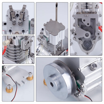 15cc Vertical OHV Single-Cylinder Four-Stroke Gasoline Engine Model - Educational Mechanical Crafts Physics Kit (Includes Igniter) Engine Models Diyengmod