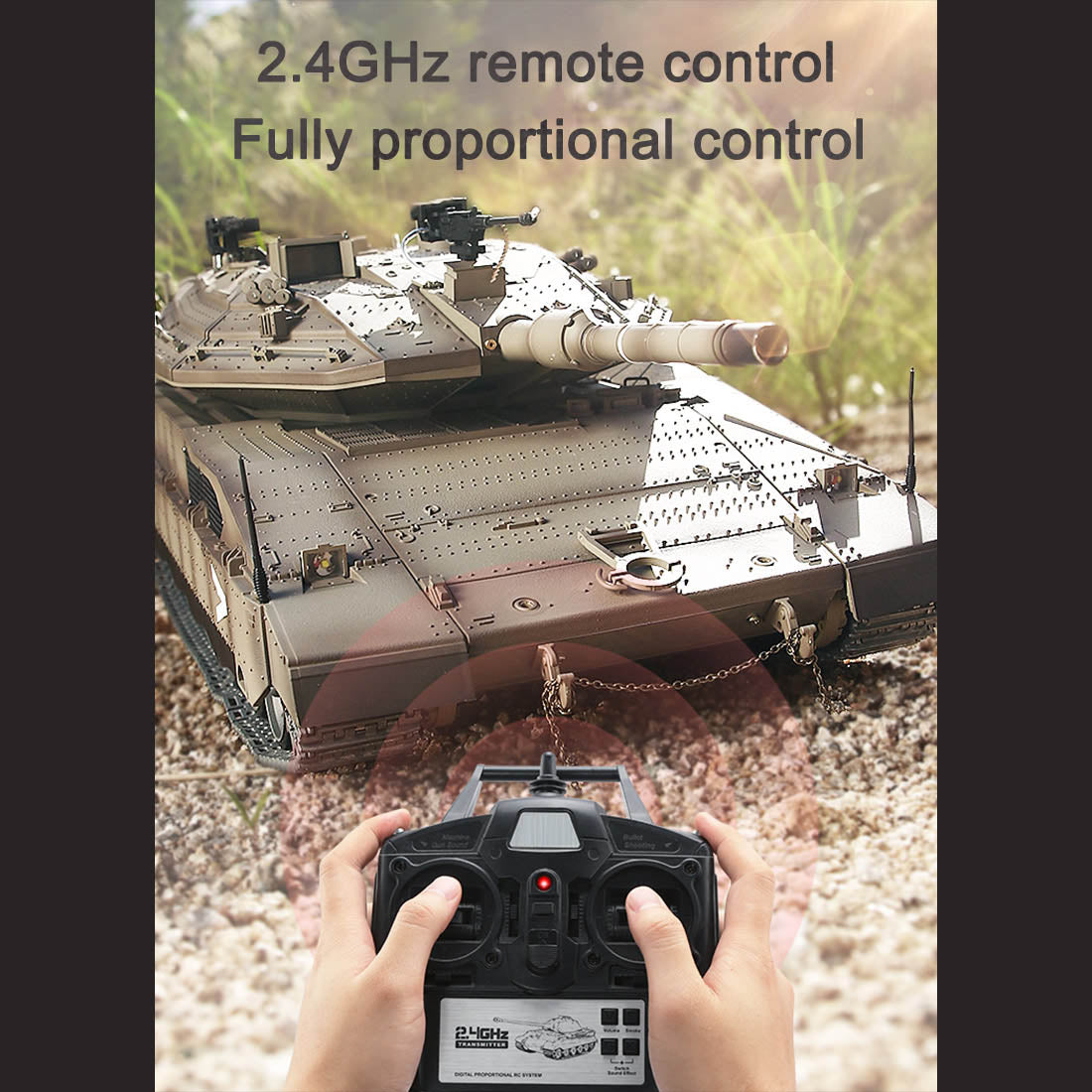 1/16 Scale Israeli Merkava-IV Remote Control Infrared Combat Tank - Ultimate DIY Battle Experience RC Tank Diyengmod