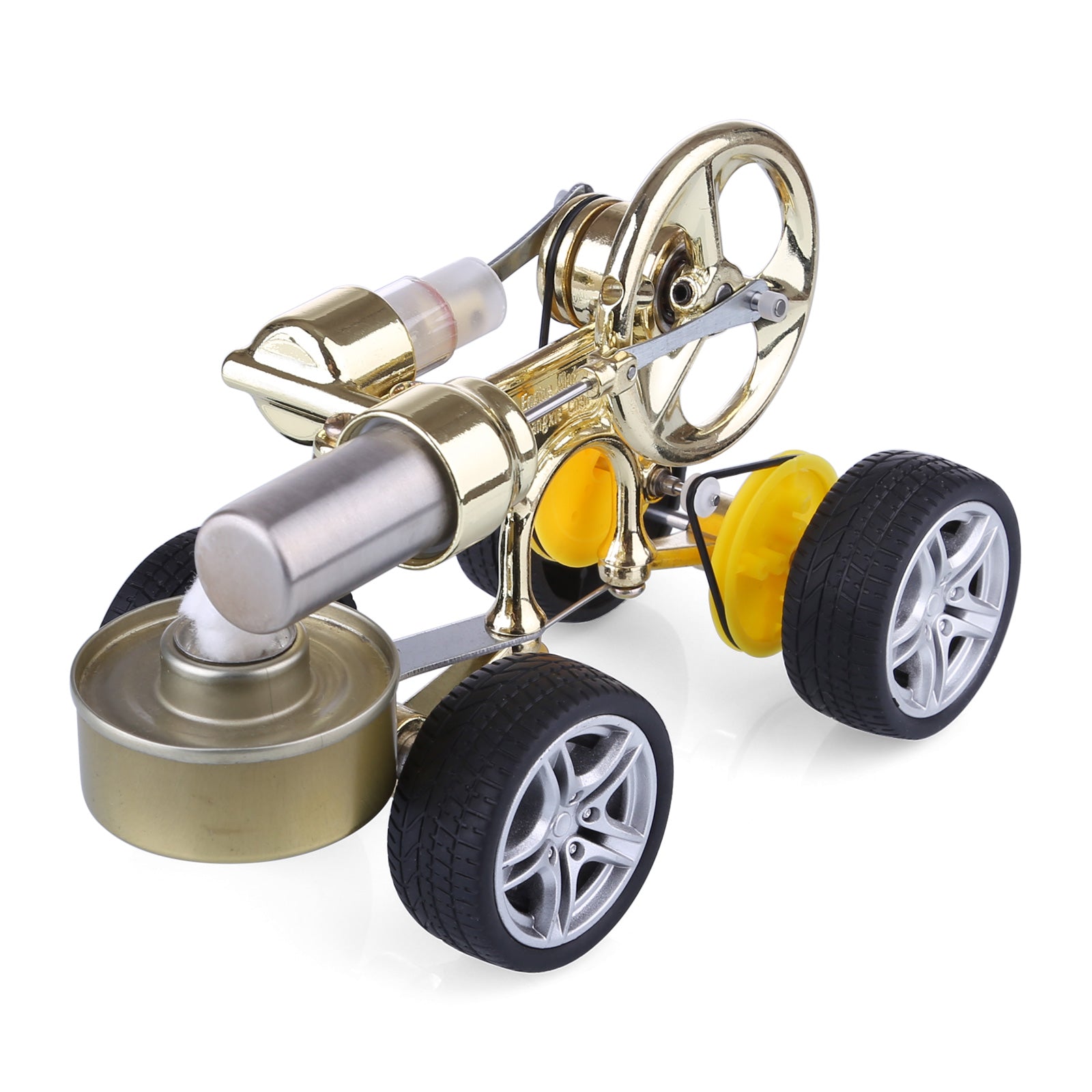 Stirling Engine Car Model Kit | Fun Science Experiment Toy for Learning Stirling Engine Diyengmod