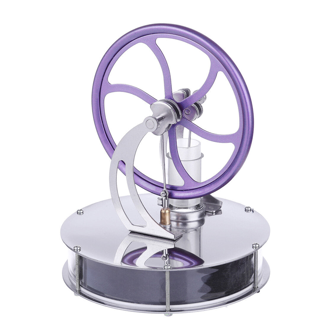 Compact Low-Temperature Stirling Engine Coffee Cup Model – Educational Toy for Science Enthusiasts Low Temperature Stirling Engine Diyengmod Purple