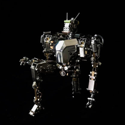 Humanoid-1 3D Metal Mech Warrior Model with Articulated Joints & LED Features - DIYEngMod 3D Puzzle Model Kit Diyengmod