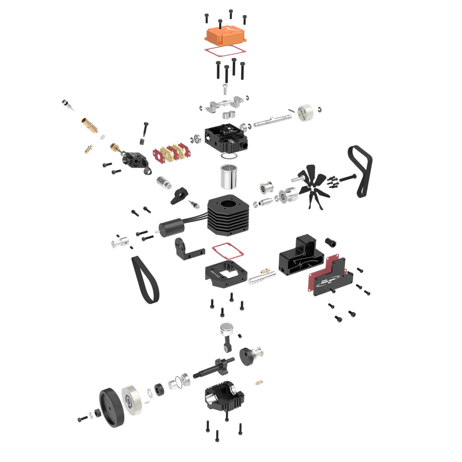 DIY Toyan FS-S100AC RC Engine Building Kit - Create Your Own Functional Model Engine Toyan Engine Diyengmod