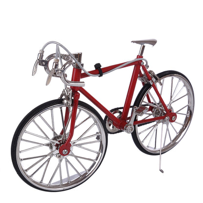 DIY 3D Metal Bicycle Model Kit - Retro Mountain Bike Puzzle for Adults and Kids, Educational Assembly Toy 3D Puzzle Model Kit Diyengmod FS-0041 RED