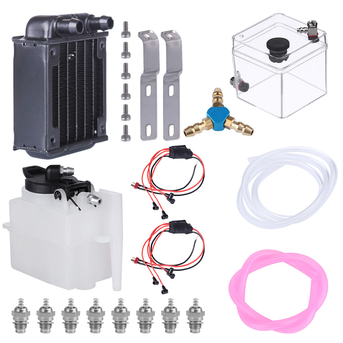 Start Ignition and Cooling System Kit for HOWIN & TOYAN V8 Engine FS-V800 Series Accessories Diyengmod Nitro