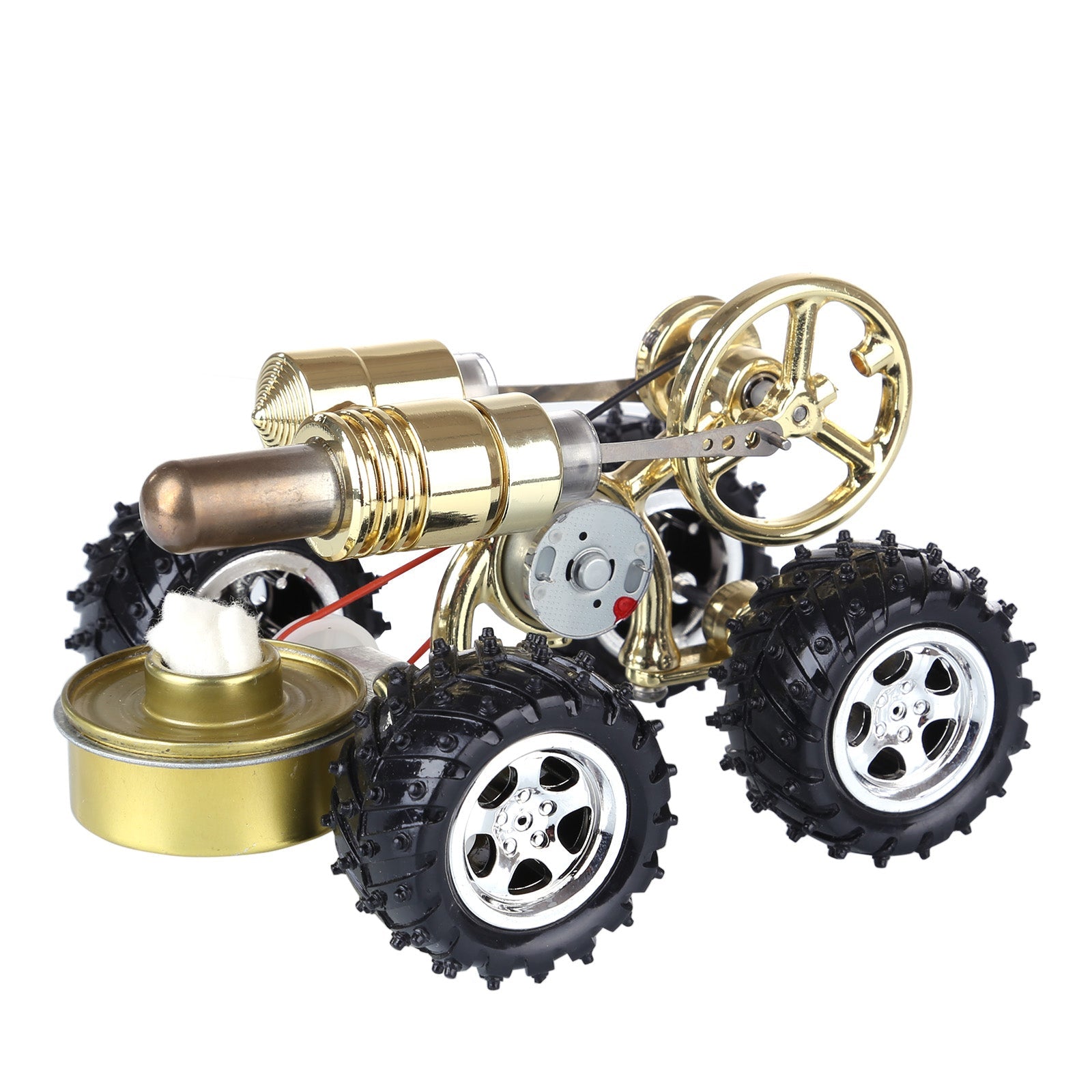 Stirling Engine Powered Car Model - Educational DIY Science Experiment Kit Stirling Engine Vehicle Diyengmod