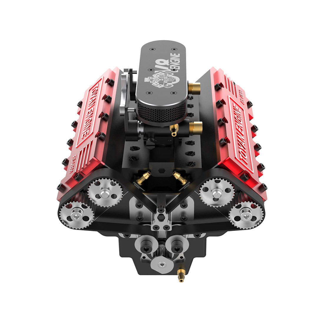 TOYAN FS-V800 28cc Nitro V8 Engine Kit - Build Your Own High-Performance Model Engine for RC Vehicles RC Engine Diyengmod