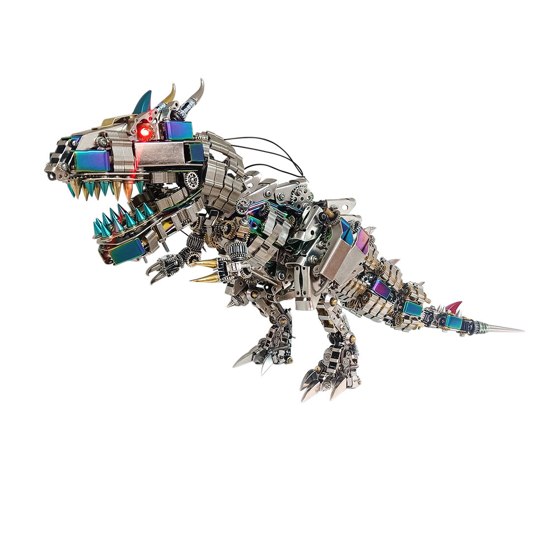 Jurassic Steel Tyrannosaurus Rex 3D Mechanical Puzzle Kit - 2500PCS, 55cm Tall 3D Puzzle Model Kit Diyengmod