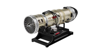 Full Metal Electric Turbofan Engine Model Kit - Assemble Your Own Working Turbojet Engine - TECHING 1/10 Scale Twin Rotor Aircraft DM135 with 600+ Pieces DIY Engine Diyengmod