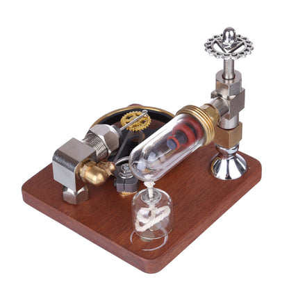 Adjustable Speed Stirling Engine Model with Horizontal Flywheel | Educational Science Kit Stirling Engine Diyengmod