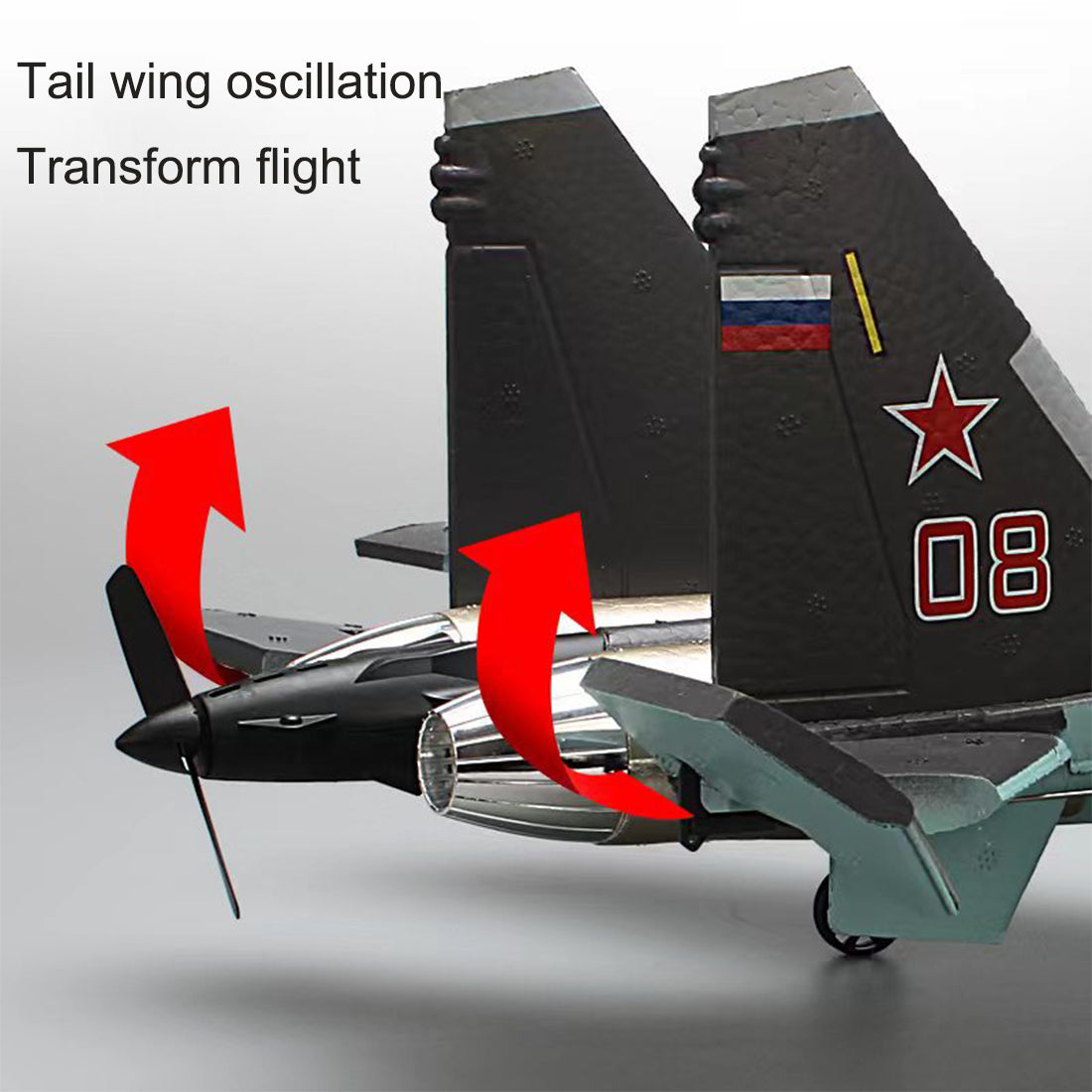 SU35 2.4G Remote Control Fighter Plane - 4CH Electric Aircraft Toy for Boys (Ready-to-Fly) RC Airplane Diyengmod