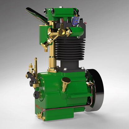 MUSA FV1A 7cc Vertical Single Cylinder 4-Stroke Air-Cooled Gasoline Engine for Model Boats Engine Models Diyengmod
