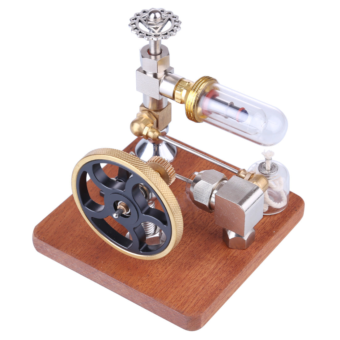 Adjustable Speed Stirling Engine Model with Vertical Flywheel | Educational Science Experiment Kit Stirling Engine Diyengmod