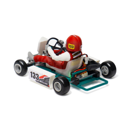 Mini Retro Racing Kart 1/32 Scale DIY Assembly Model Kit with Remote Control RC Car Diyengmod