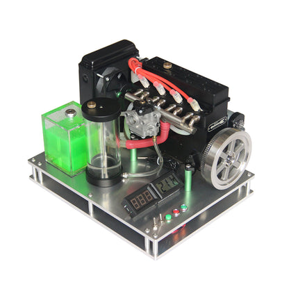 Water-Cooled Metal Base with Accessories for 32cc Inline Four Cylinder Gasoline Engine Engine Model Diyengmod