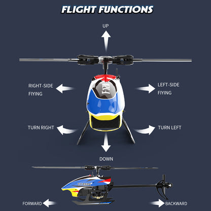 YU XIANG F120 2.4G Brushless RC Helicopter with 6CH Remote Control - RTF Edition in Blue RC Airplanes Diyengmod