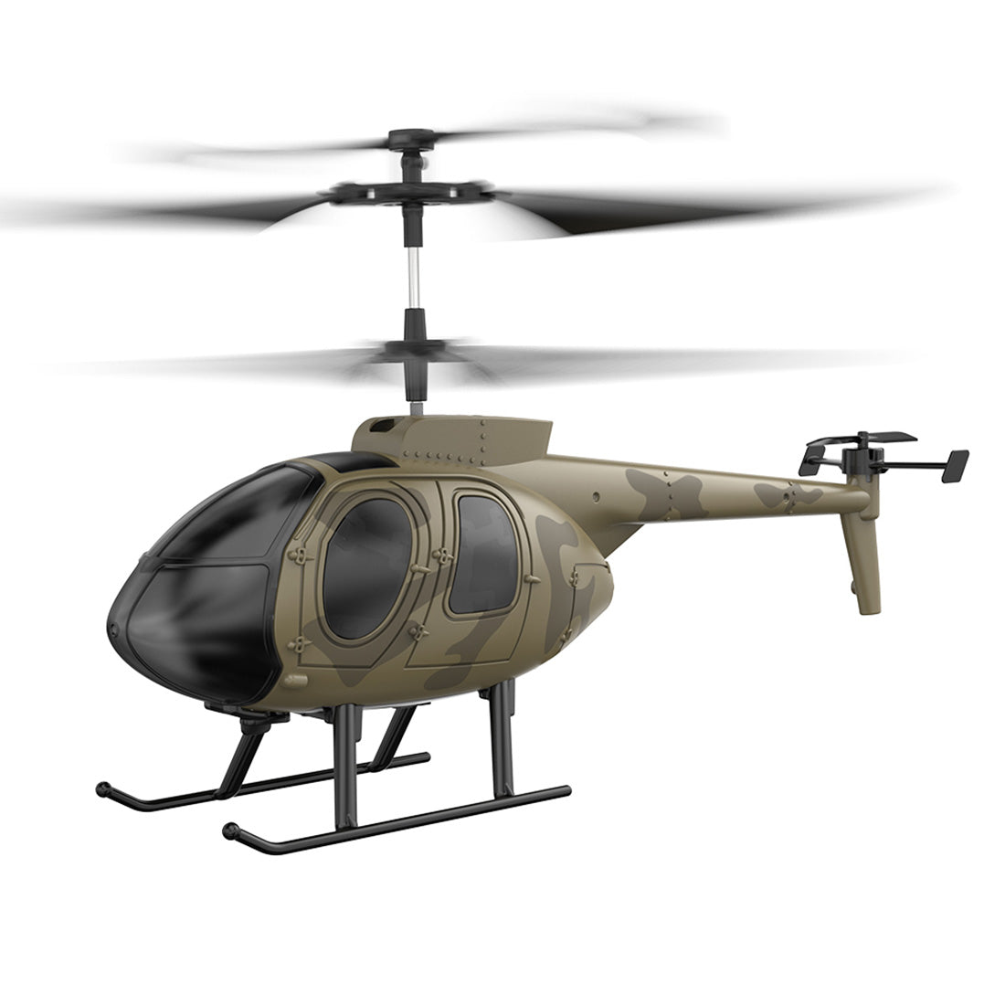 MD500 Green 2.4G RC Helicopter with 4CH Gyroscope - RTF Model for Beginners RC Airplane Diyengmod