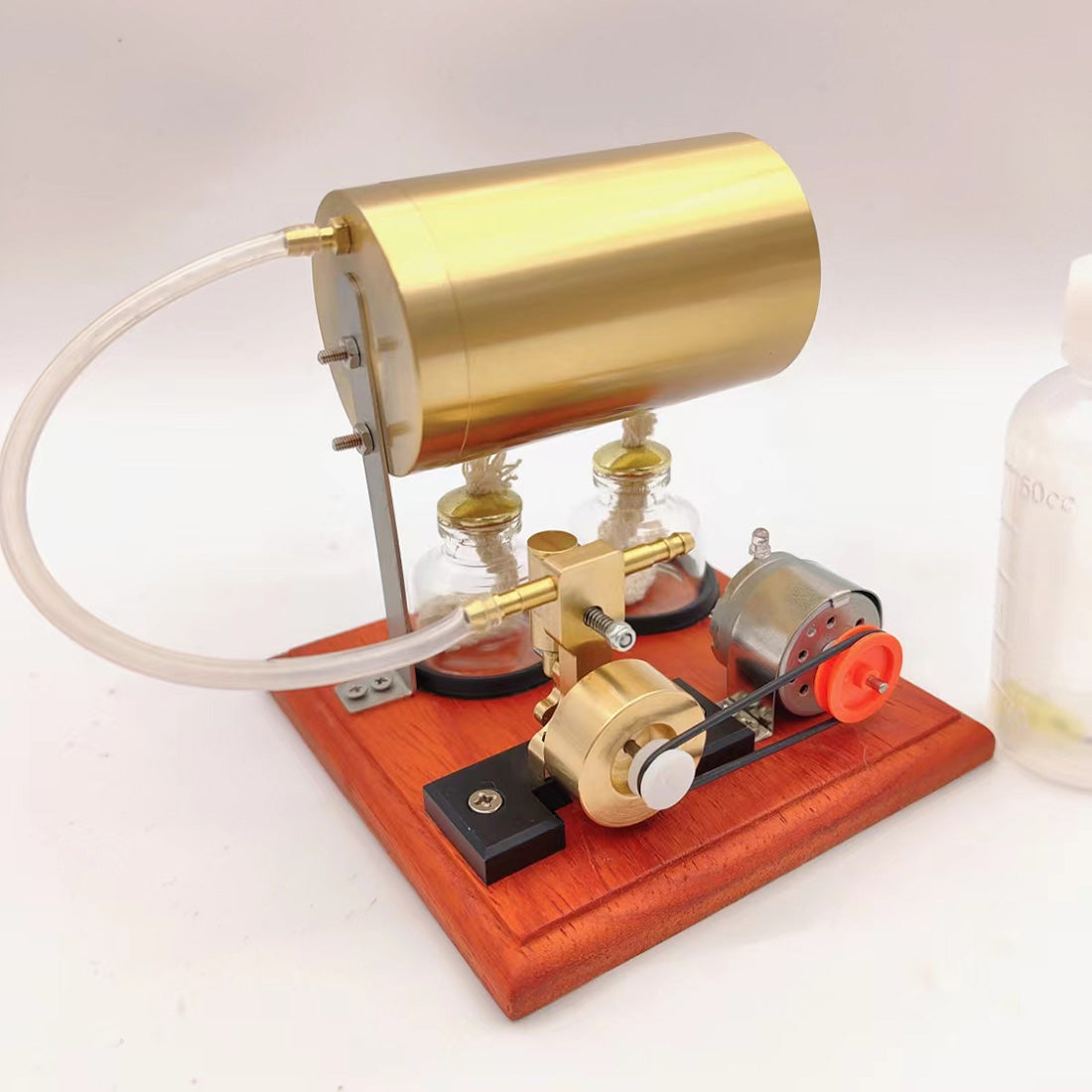 Mini Oscillating Steam Engine Generator - Educational Steam Power Model for Hobbyists and Gift Enthusiasts Steam Engine Diyengmod