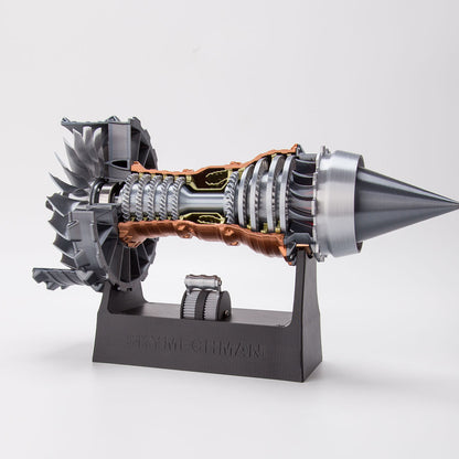 SKYMECH TR900 Dynamic 3D Printed Functional Turbofan Engine Assembly Kit Aero Engine Diyengmod