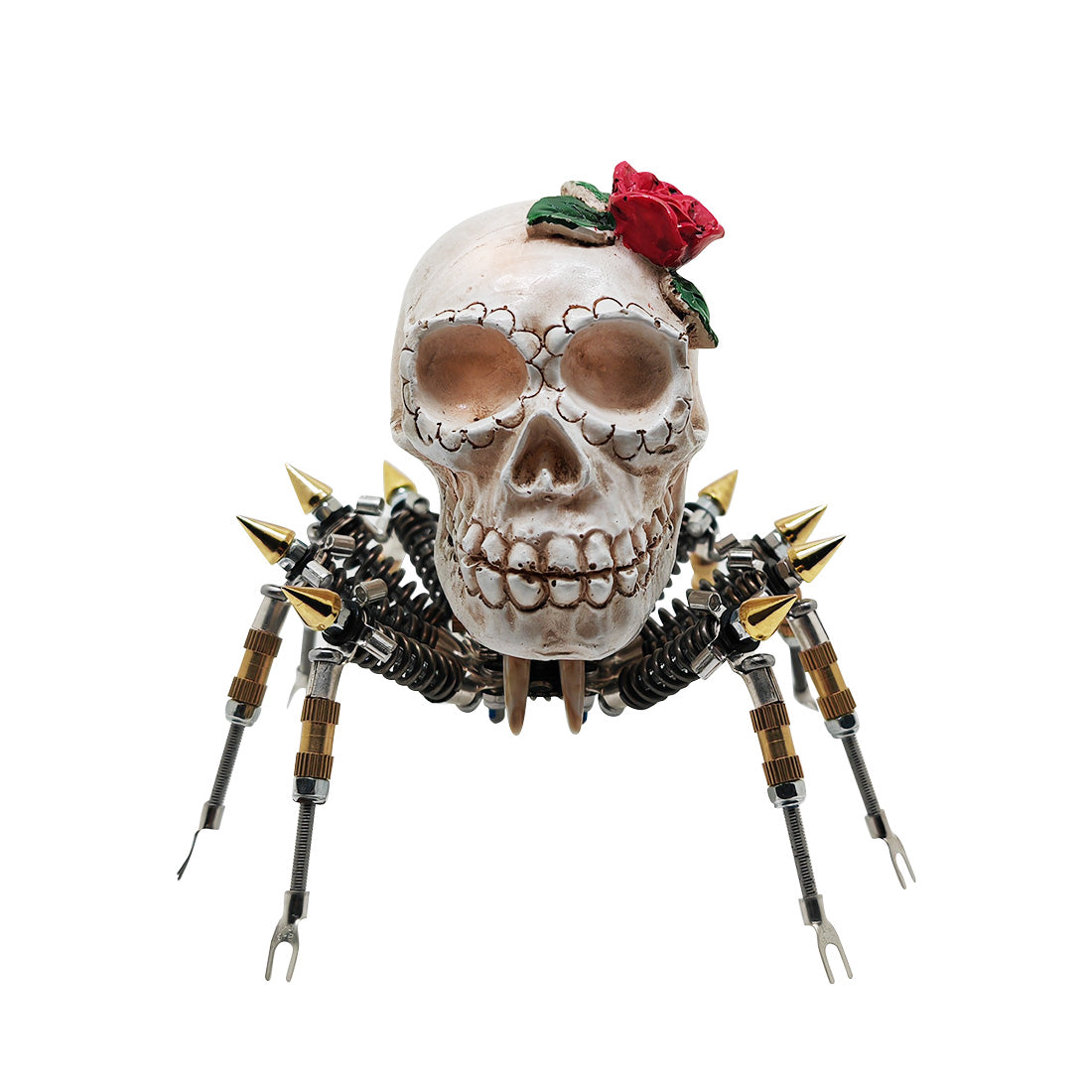 Halloween 3D Metal Skull Spider Night Light Model Kit - DIY Assembly Fun 3D Puzzle Model Kit Diyengmod