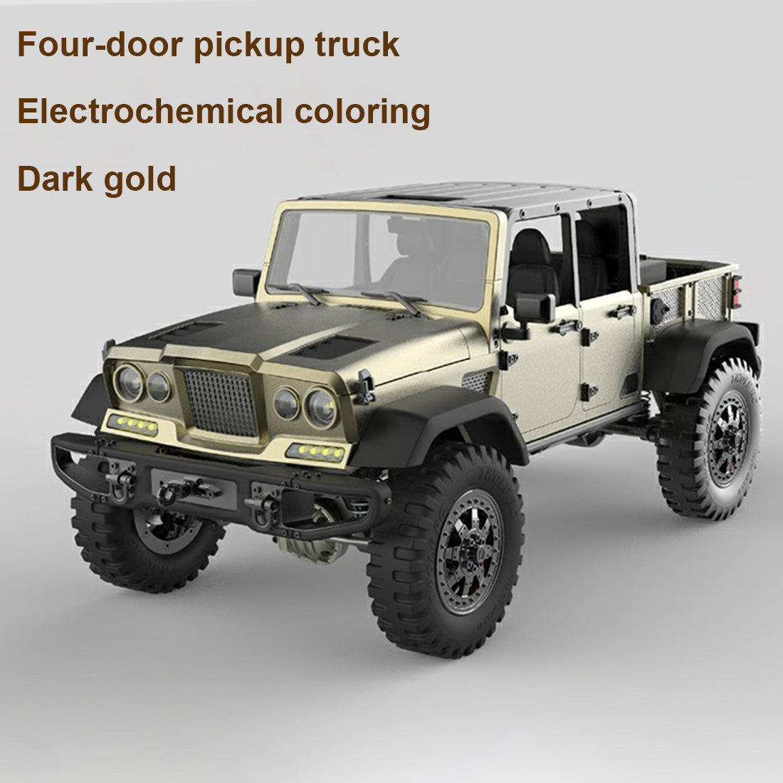 TWOLF TW-715 1:10 Scale V8 Engine Powered 4WD Off-Road Pickup Truck Crawler Kit RC Car Diyengmod