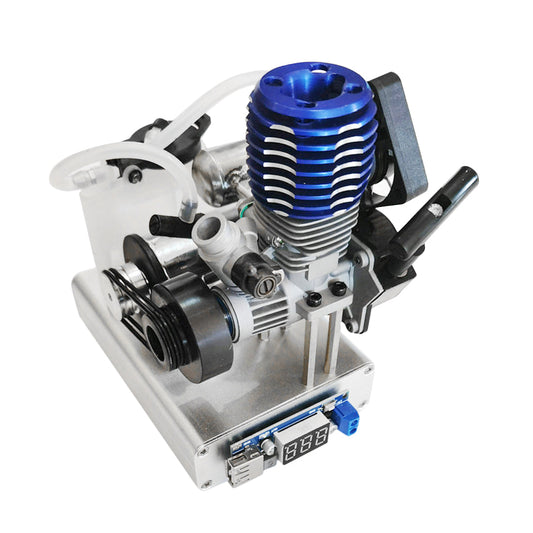 12V Nitro Methanol Engine Generator Model with USB Charging and Cooling Fan Engine Models Diyengmod