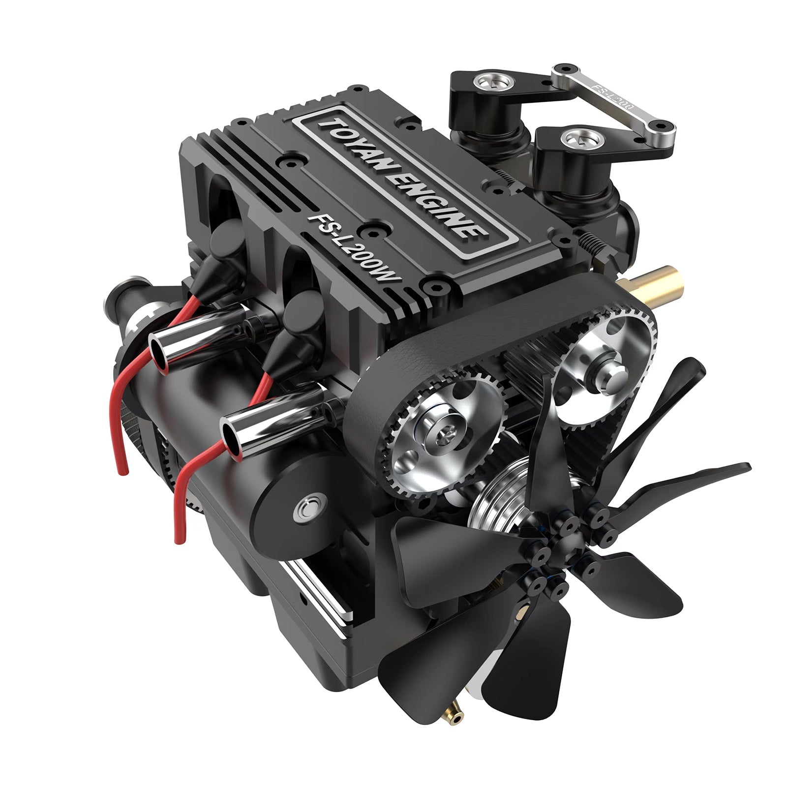 TOYAN FS-L200AC 7cc Inline Dual-Cylinder 4-Stroke Nitro Engine Assembly Kit - Create Your Own Functional Engine Toyan Engine Diyengmod TOYAN FS-L200W/Methanol