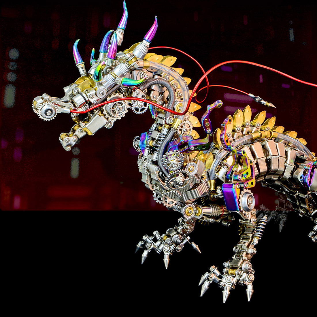 Cyberpunk 3D Metal Dragon Model Kit - DIY Assembly Art Craft for All Ages (2030+ PCS) 3D Puzzle Model Kit Diyengmod