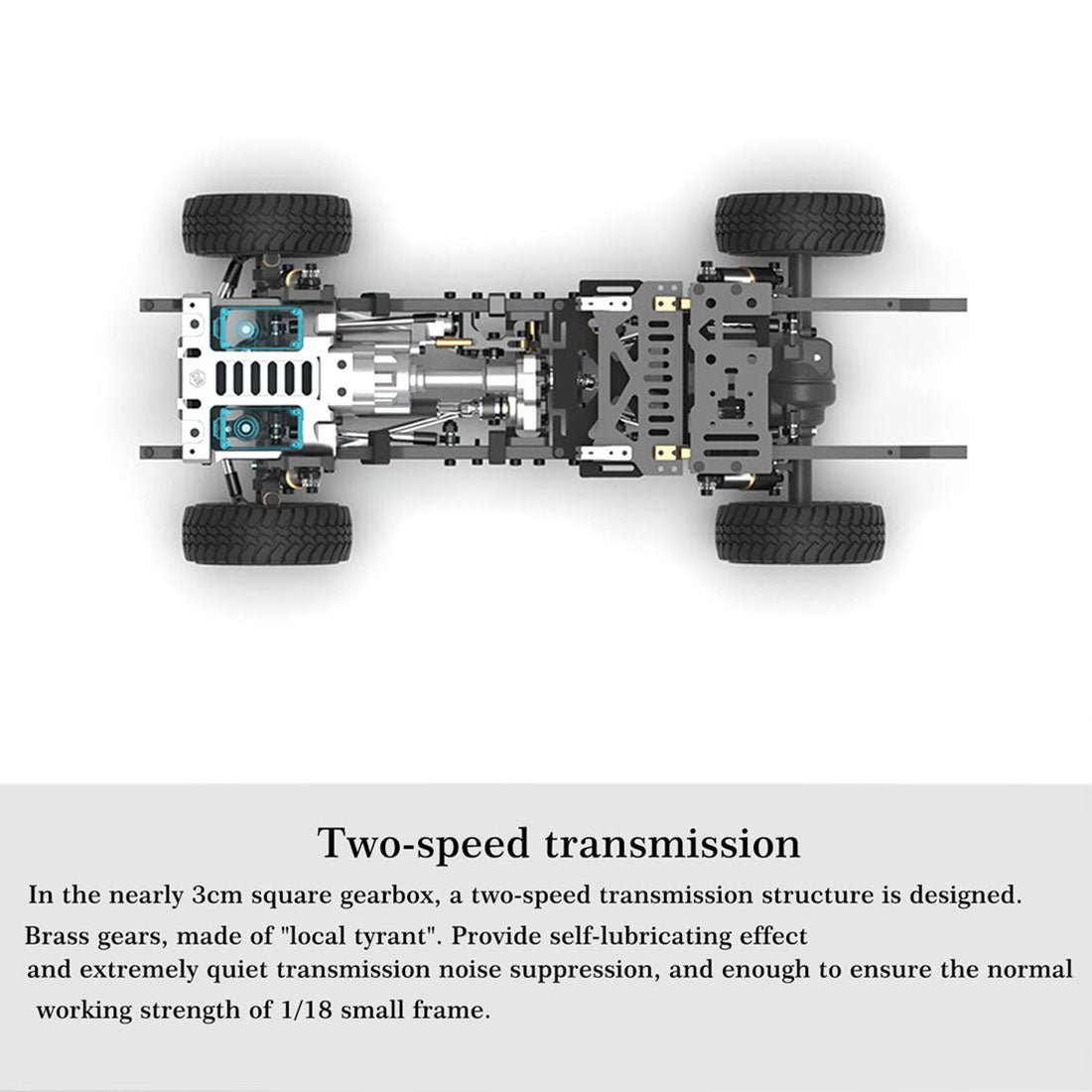 Capo CUB1 1:18 Scale 4WD Electric RC Crawler Pickup Truck Kit with Differential Lock and Gear Shifting RC Car Diyengmod