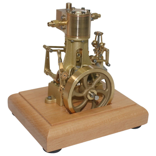 Mini Retro Vertical Steam Engine Model - M31 1.85CC Single-cylinder with Speed Reducer for Enthusiasts Engine Models Diyengmod