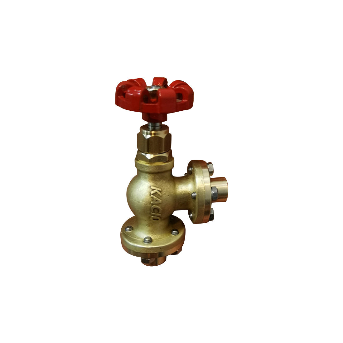 Brass Flange Angle Stop Valve for KACIO Steam Engine Boiler Model - DIY Engineering Modification Steam Engine Diyengmod