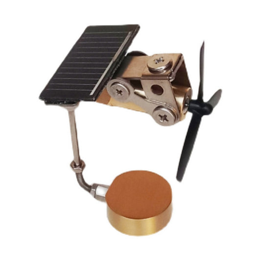 Solar-Powered Windmill Car Ornament - Educational STEM Toy Engine Models Diyengmod