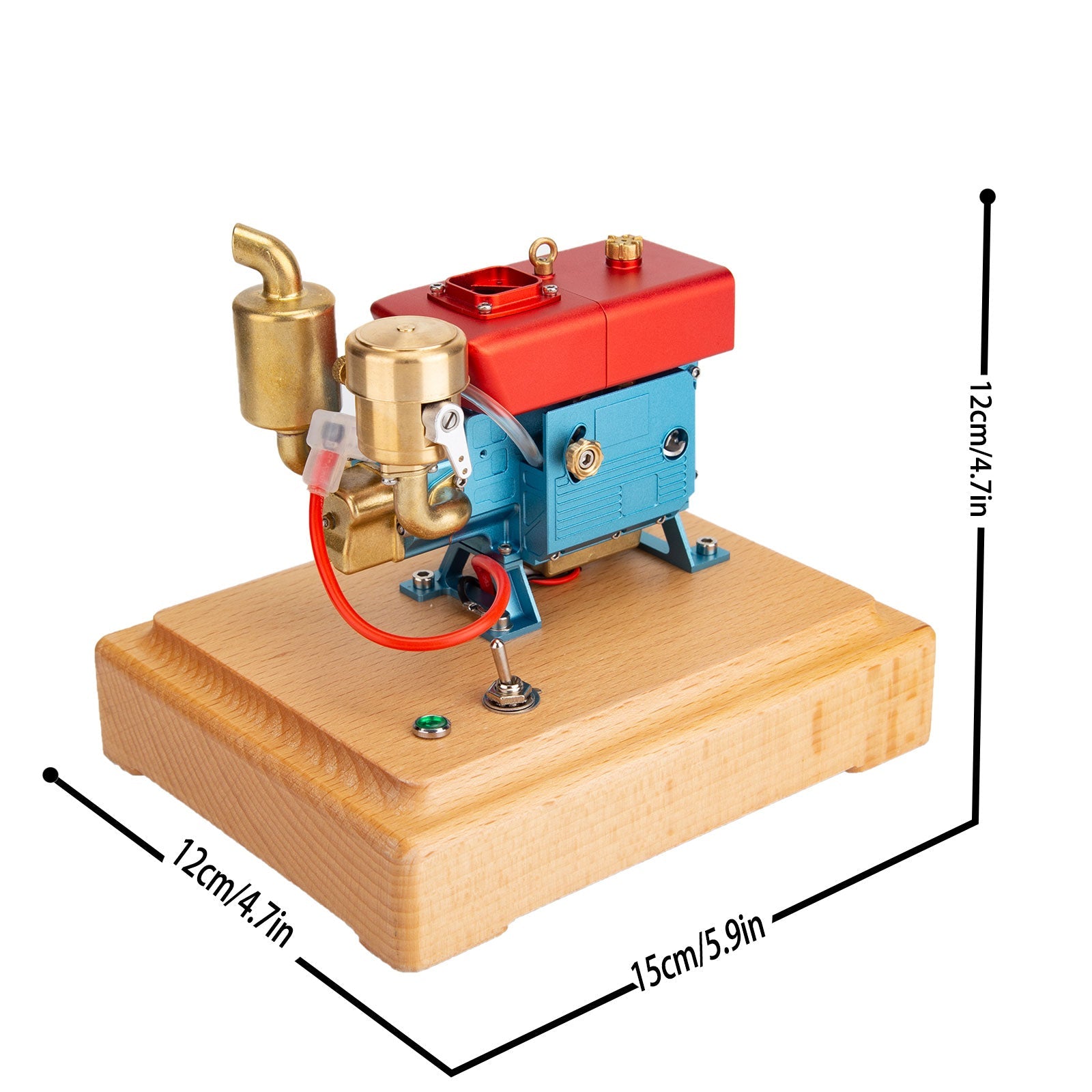 RETROL MUSA 2.2cc Mini Gasoline Internal Combustion Engine Model with Evaporative Water Cooling Engine Models Diyengmod