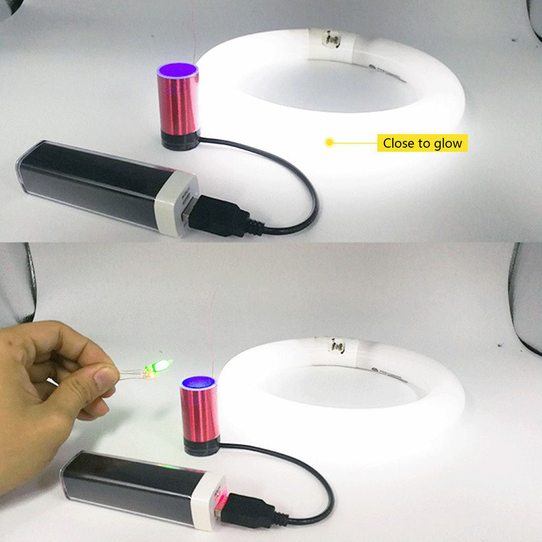 Mini Portable Tesla Coil Lightning Generator - DIY Science Toy Engine Models Diyengmod