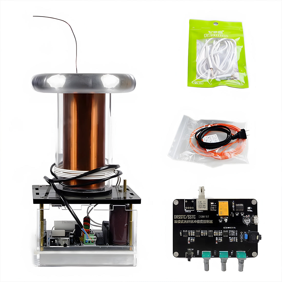 Plasma Arc Music Speaker Tesla Coil - DIY Engaging Science Device STEM Models Diyengmod