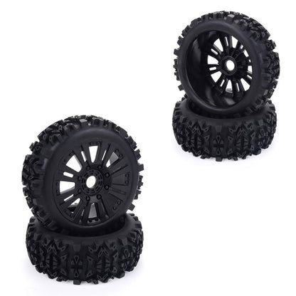 4Pcs High-Performance 1/8 Off-Road Deep Gear Tires for RC Vehicles - Compatible with Redcat, Losi, HPI, Kyosho, and More Accessories Diyengmod