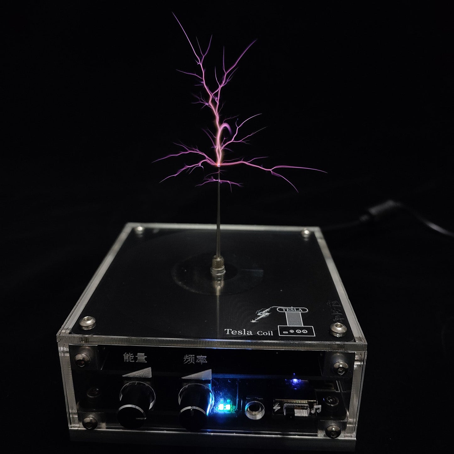 Electrifying Mini Tesla Coil: 10cm Desktop Lightning Music and Education Device Engine Models Diyengmod