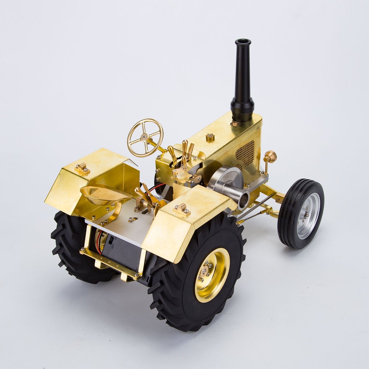 T16 Vintage Gas-Powered Roller Tractor Model with Mini 1.6cc Air-Cooled Engine Engine Models Diyengmod