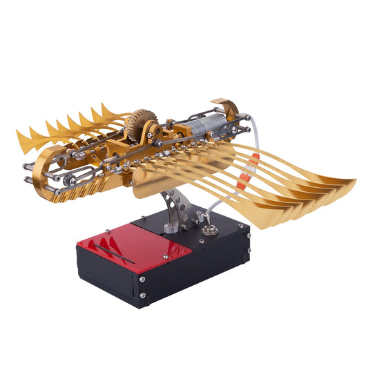 Mechanical SeaArk Ship Model Kit - Dynamic Metal Boat Craft with Gear Drive Function DIY Engine Diyengmod