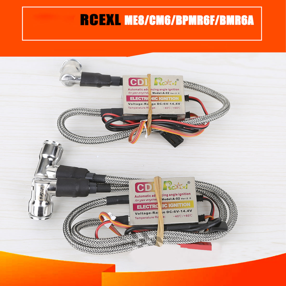 High Voltage RCEXL CDI Ignition for BMR6A 14MM Spark Plug - Two Cylinder Gas Engine Accessories Diyengmod