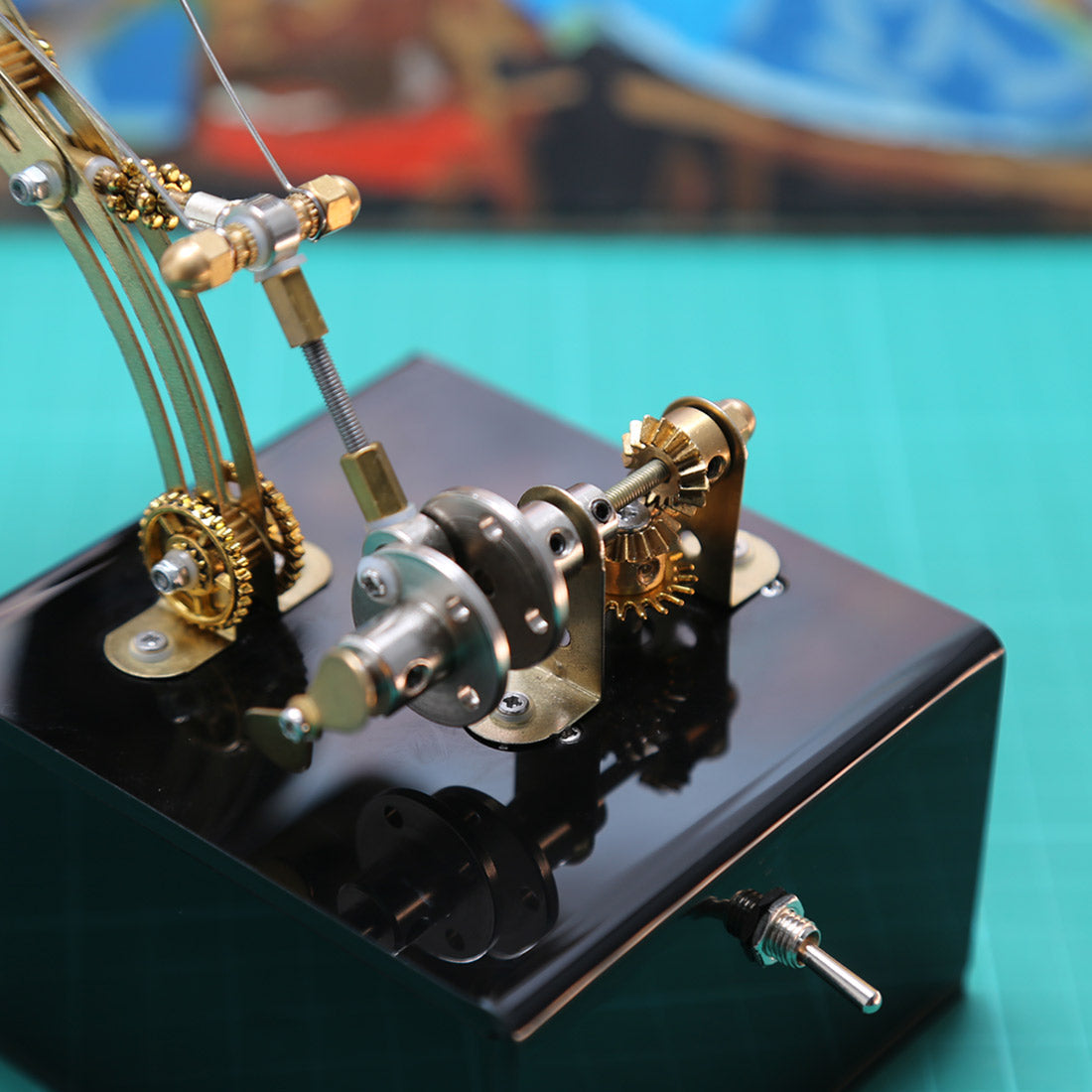 Dynamic Butterfly Metal Model Kit with Music Box - 3D DIY Mechanical Assembly - DiyEngMod