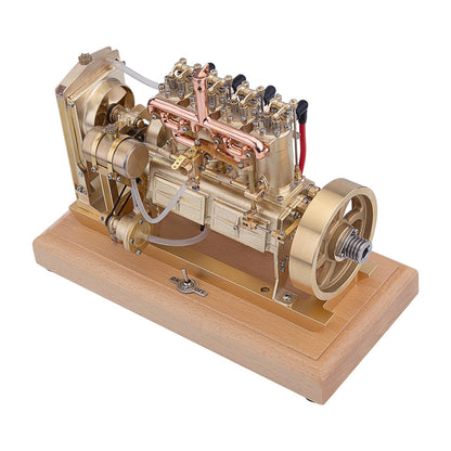 Holt H75 Vintage 12cc 4-Cylinder OHV Gas Tractor Engine with Water Cooling System and Mechanical Speed Limiter Engine Models Diyengmod